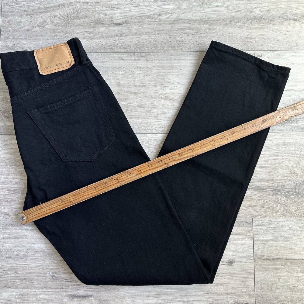 Buck Mason ford standard 12.75 oz Japanese black denim Men 30x34 $198 - Picture 7 of 8